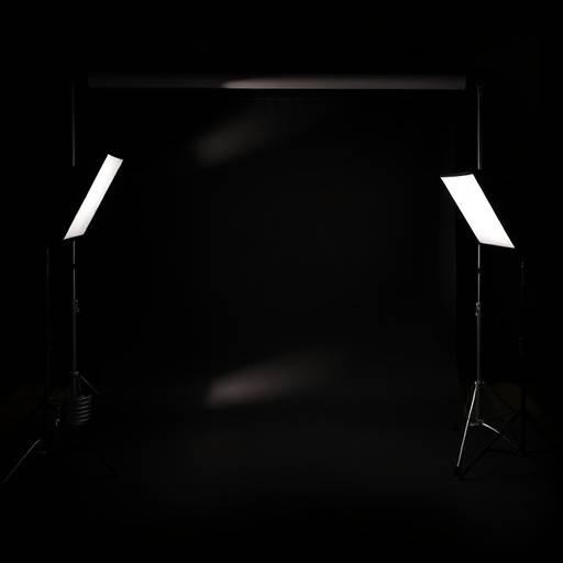 Photo du Studio Ombre, un espace polyvalent avec des éclairages modulables et un fond noir